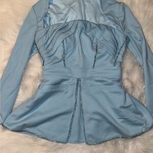 Elegant Light Blue 3 piece suit set